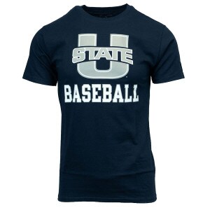 champion utah state baseball tshirt navy
